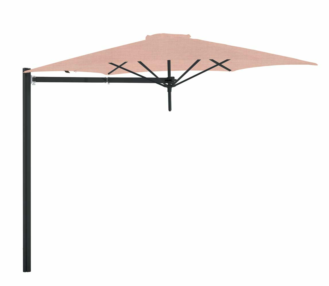 Paraflex cantilever umbrella round 3 m with Nectar fabric and a Neo arm Black
