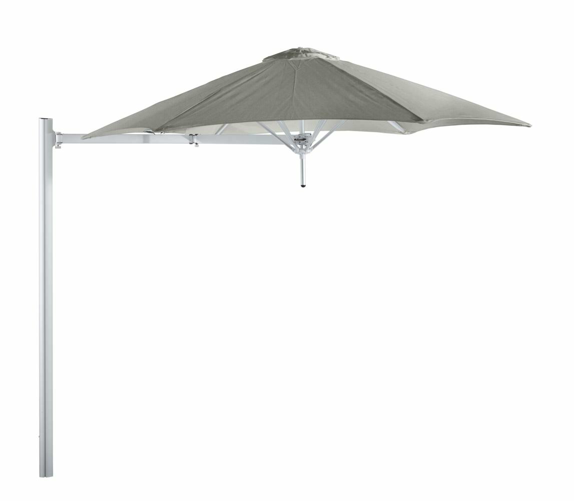 Paraflex cantilever umbrella round 2,7 m with Grey fabric and a Neo arm