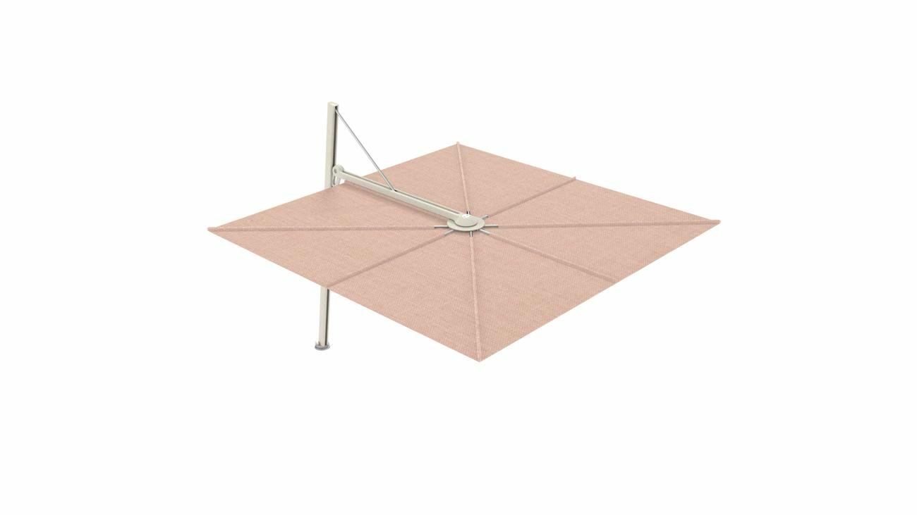 Versa UX cantilever umbrella - 3 m square - fabric in Nectar