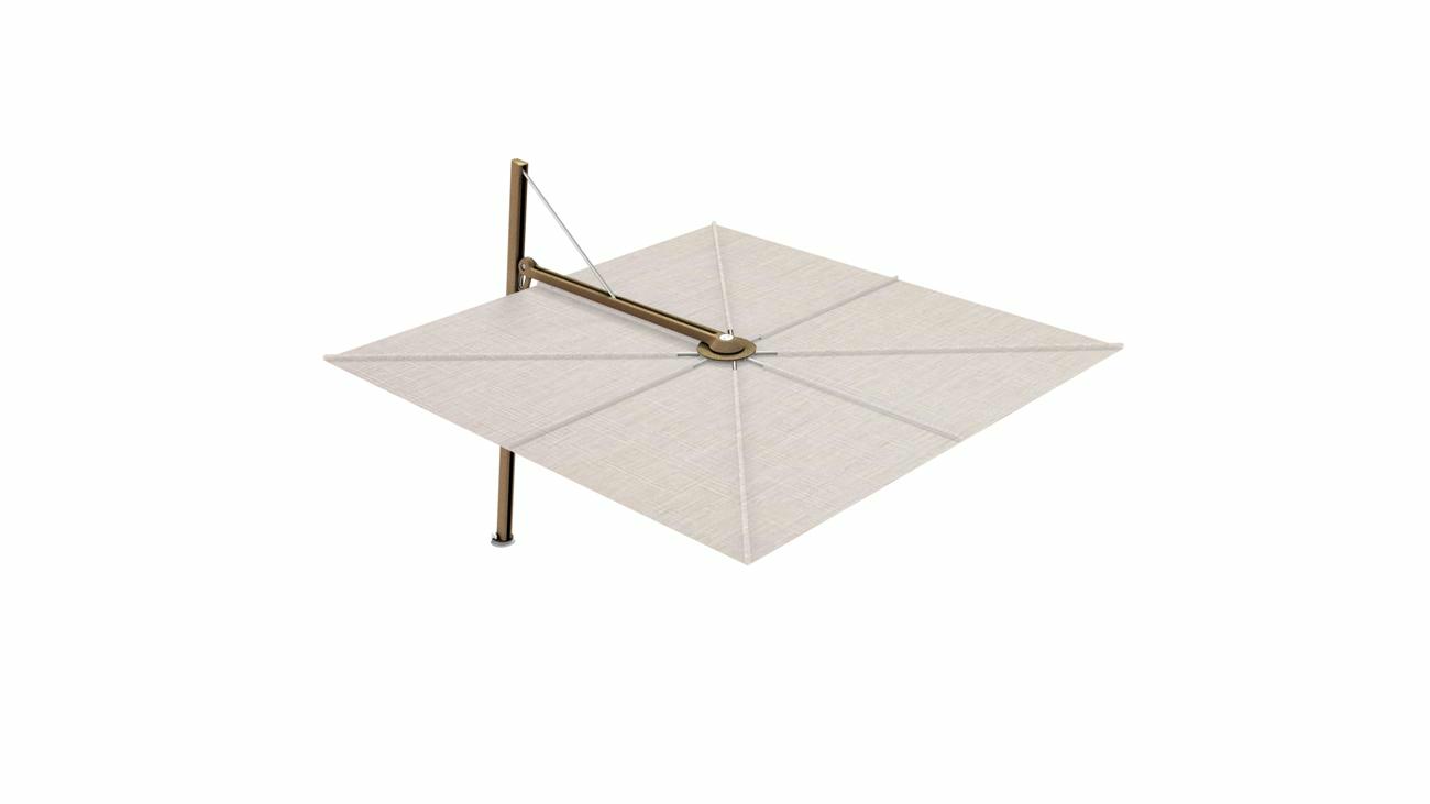 Versa UX cantilever umbrella - 3 m square - fabric in LIN