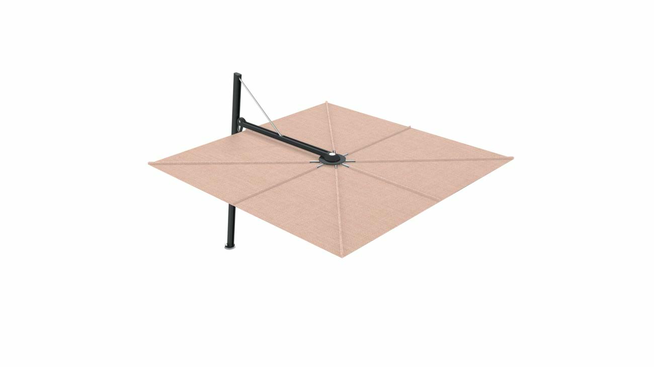 Versa UX cantilever umbrella - 3 m square - fabric in Nectar