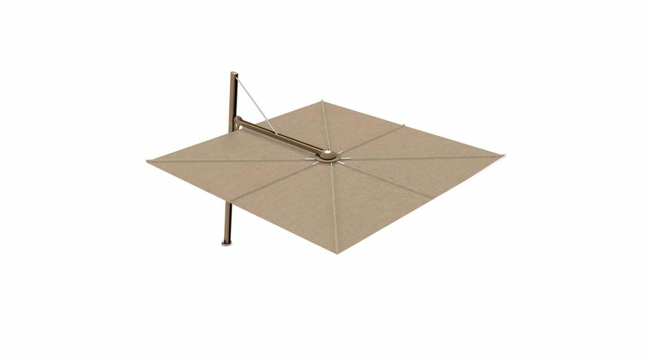 Versa UX cantilever umbrella - 3 m square - fabric in LIN
