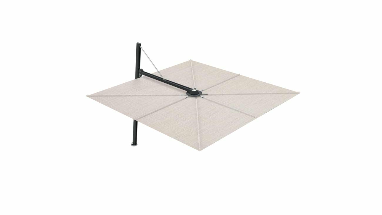 Versa UX cantilever umbrella - 3 m square - fabric in LIN