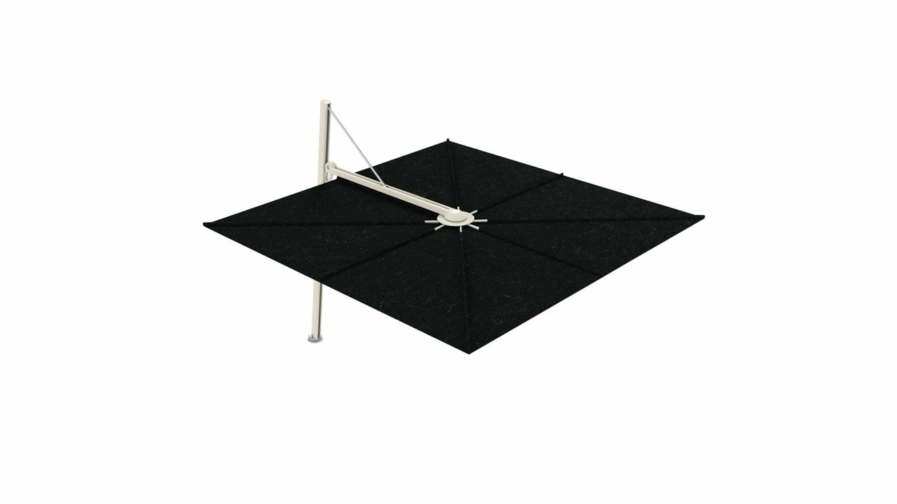 Versa UX cantilever umbrella - 3 m square - fabric in Black