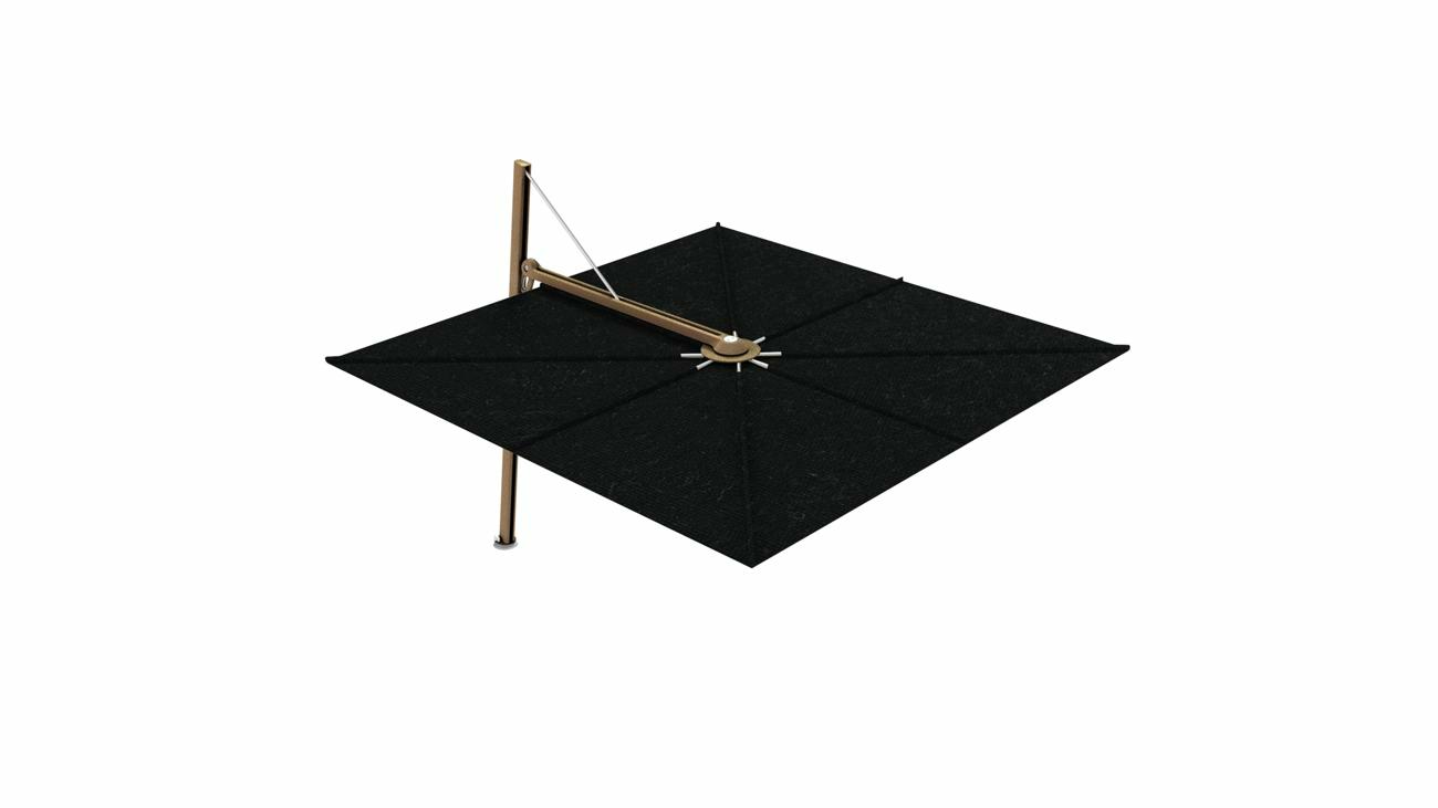 Versa UX cantilever umbrella - 3 m square - fabric in Black