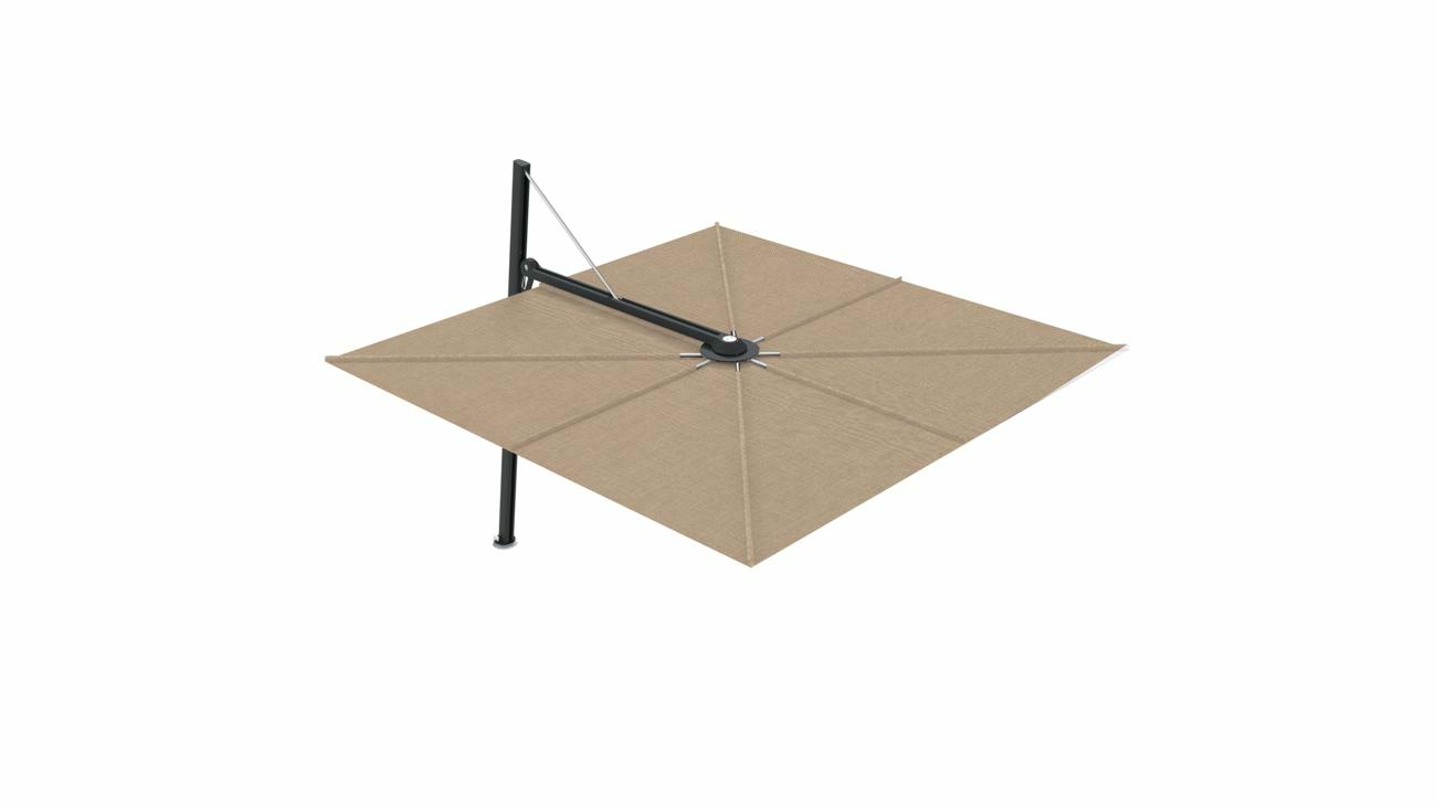 Versa UX cantilever umbrella - 3 m square - fabric in LIN