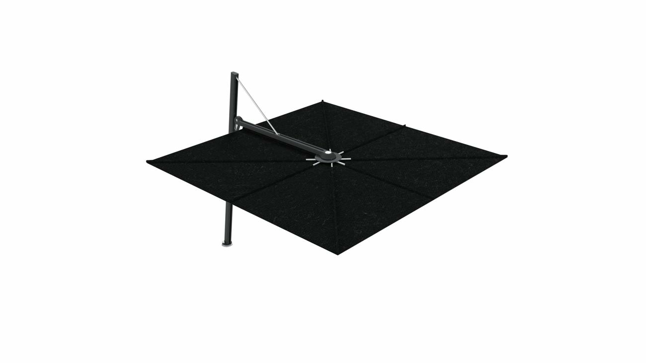 Versa UX cantilever umbrella - 3 m square - fabric in Black