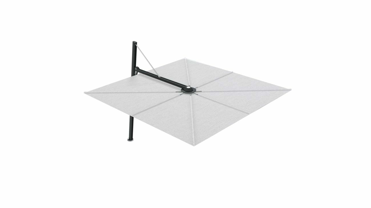 Versa UX cantilever umbrella - 3 m square - fabric in Black