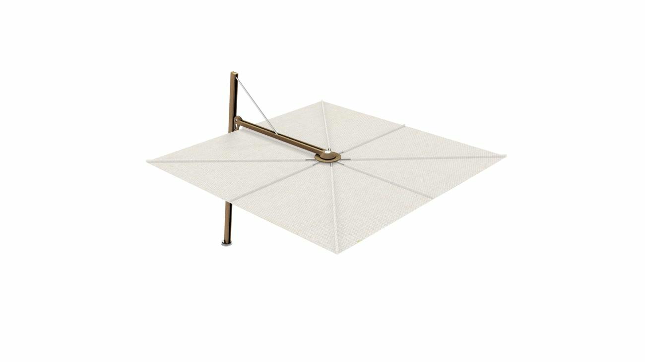 Versa UX cantilever umbrella - 3 m square - fabric in Black