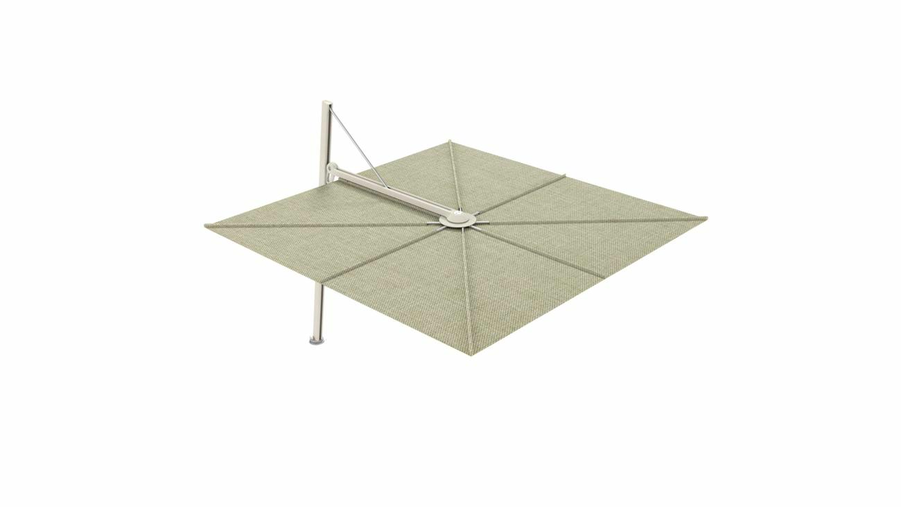 Versa UX cantilever umbrella - 3 m square - fabric in Apio