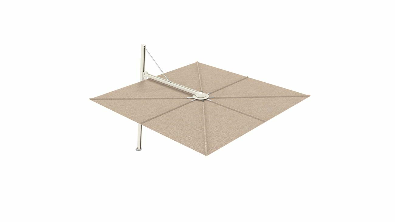 Versa UX cantilever umbrella - 3 m square - fabric in Avena