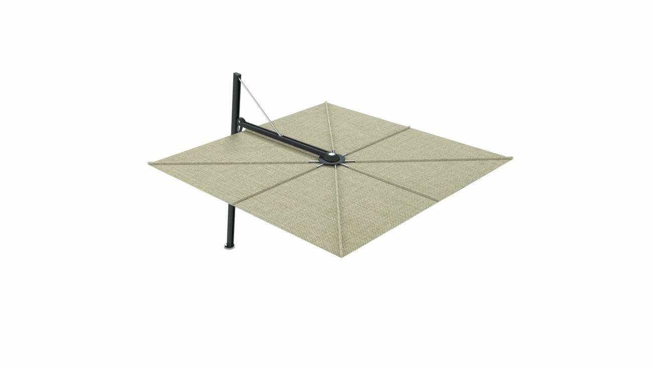 Versa cantilever umbrella - 3 m square - fabric in Apio