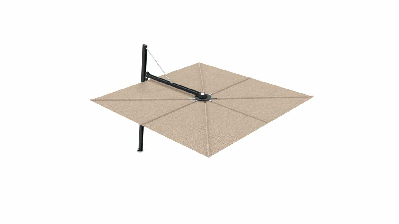 Versa UX cantilever umbrella - 3 m square - fabric in Avena