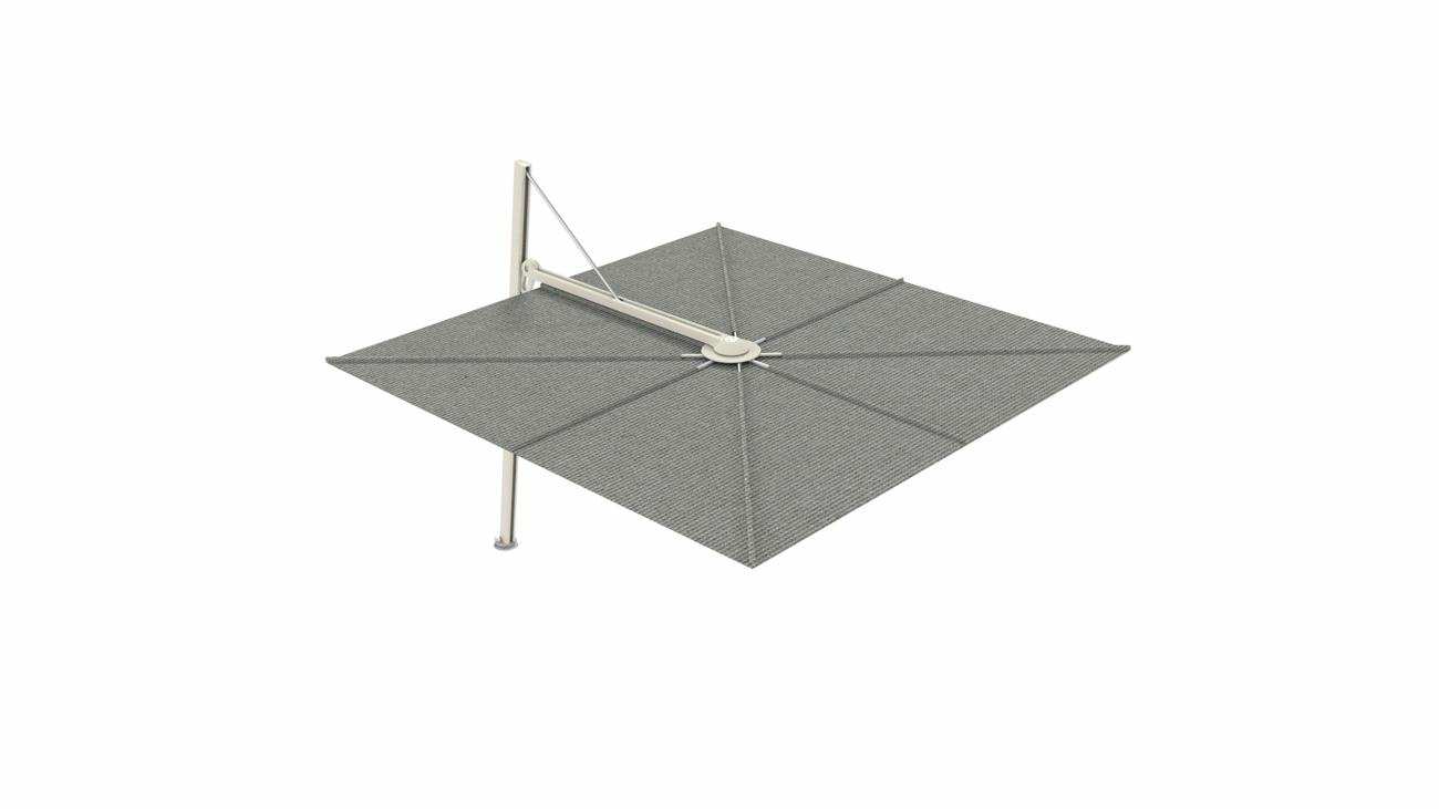 Versa UX cantilever umbrella - 3 m square - fabric in Grey