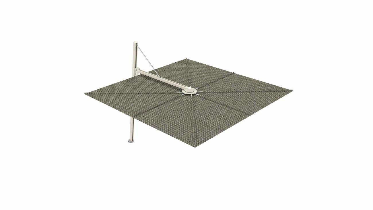 Versa UX cantilever umbrella - 3 m square - fabric in Grey