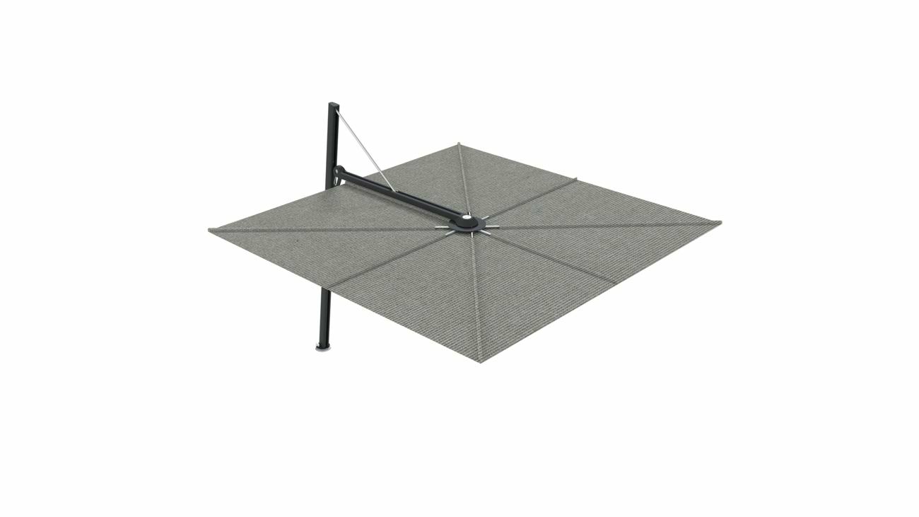 Versa UX cantilever umbrella - 3 m square - fabric in Grey